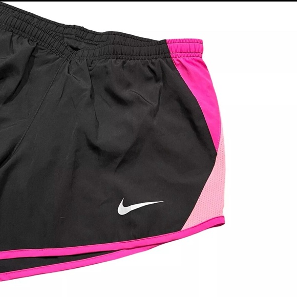 Nike Dri-Fit Black Pink Standard Fit 4" Running Shorts Womens Size Small - Picture 4 of 9